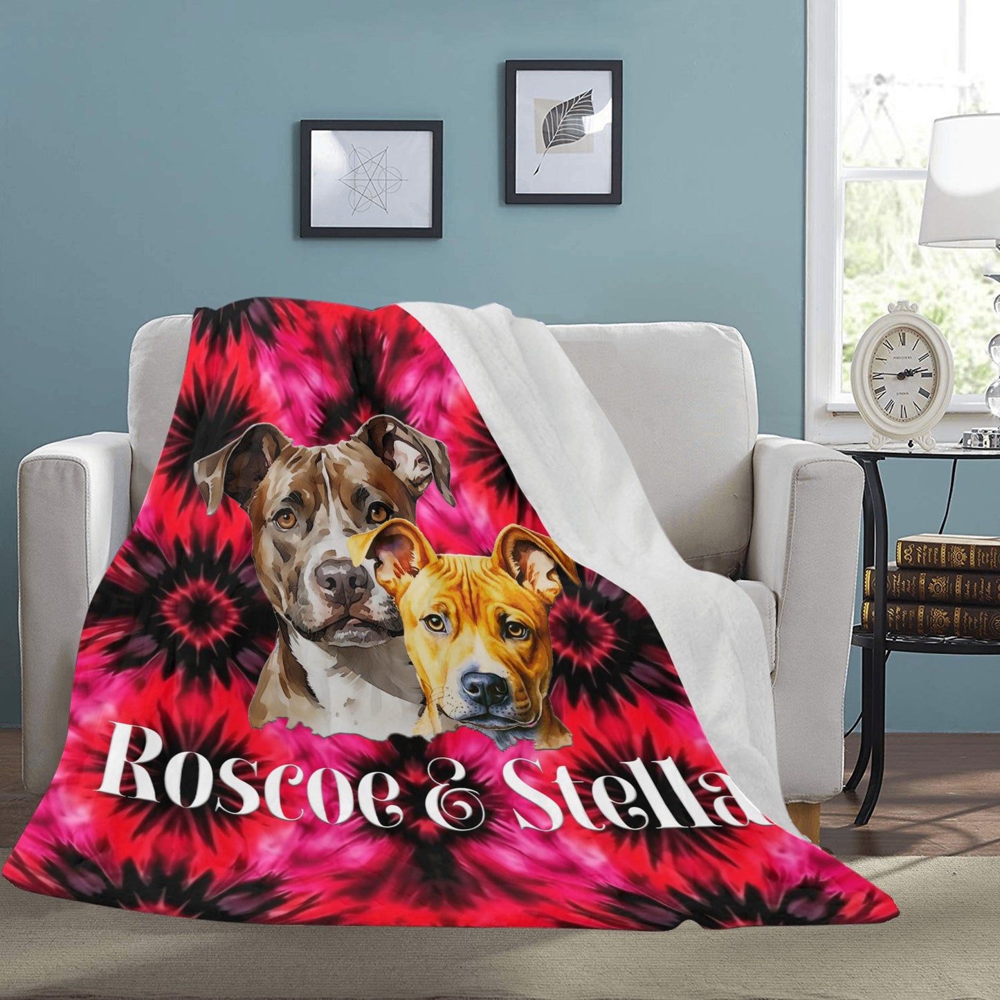 New Roscoe & Stella Throw Blanket