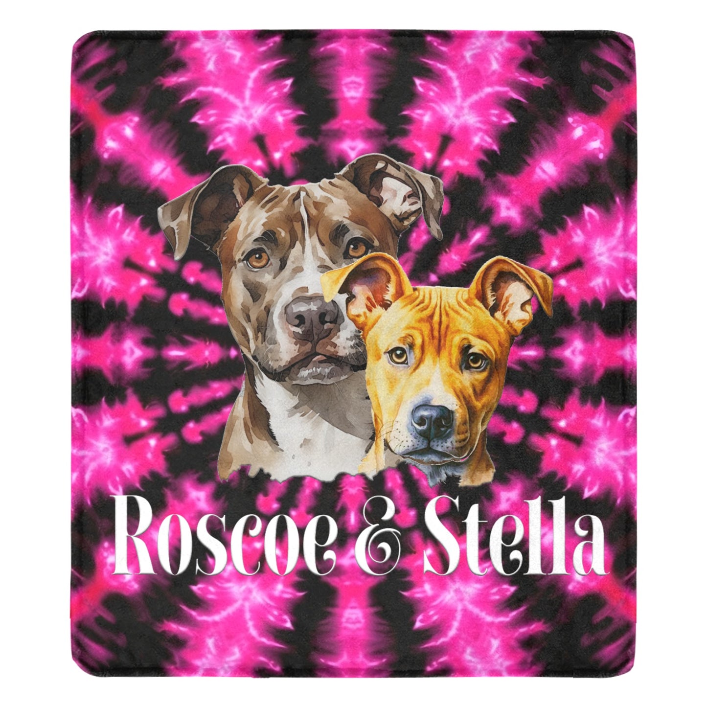 New Roscoe & Stella Throw Blanket