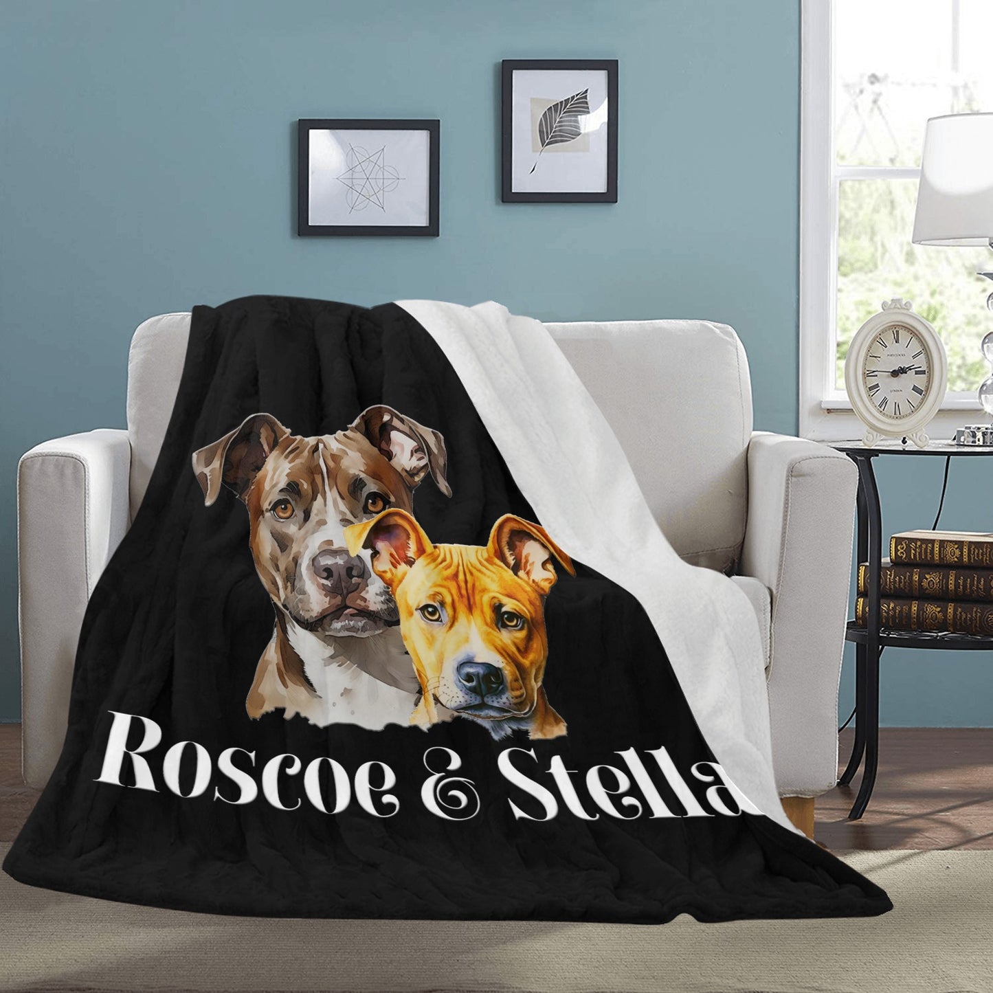 New Roscoe & Stella Throw Blanket