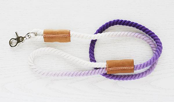 Dip-Dyed Rope Dog Leash