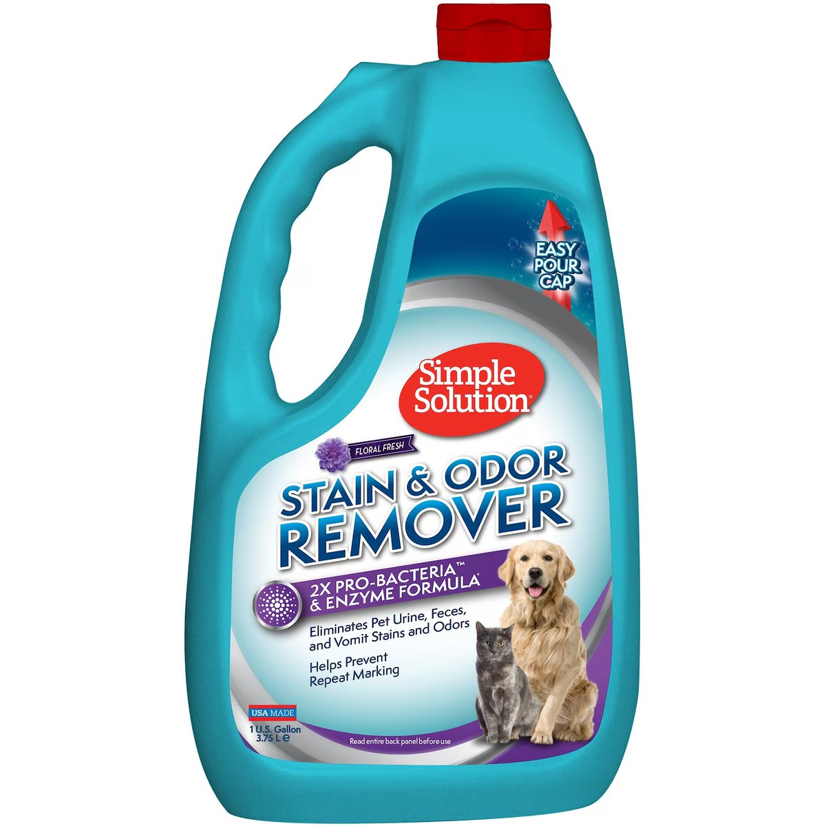 Simple Solution Pet Stain & Odor Remover with Pro-Bacteria & Enzyme Formula