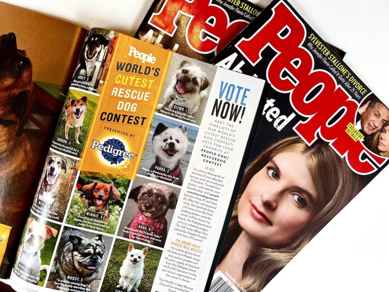 Gizmo's feature in People Magazine's print edition