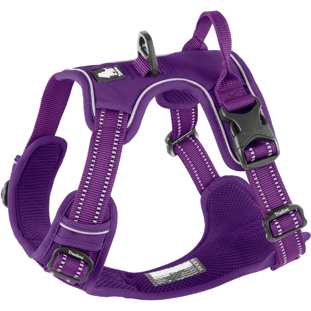 Chai's Choice Premium Outdoor Adventure 3M Polyester Reflective Front Clip Dog Harness