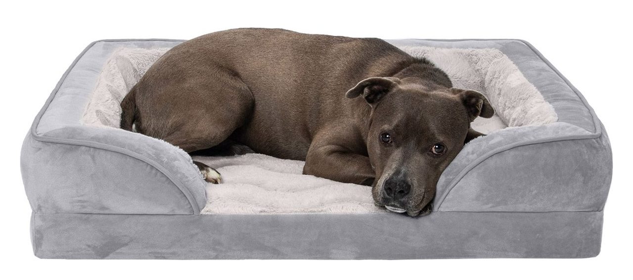 FurHaven Velvet Waves Dog Bed